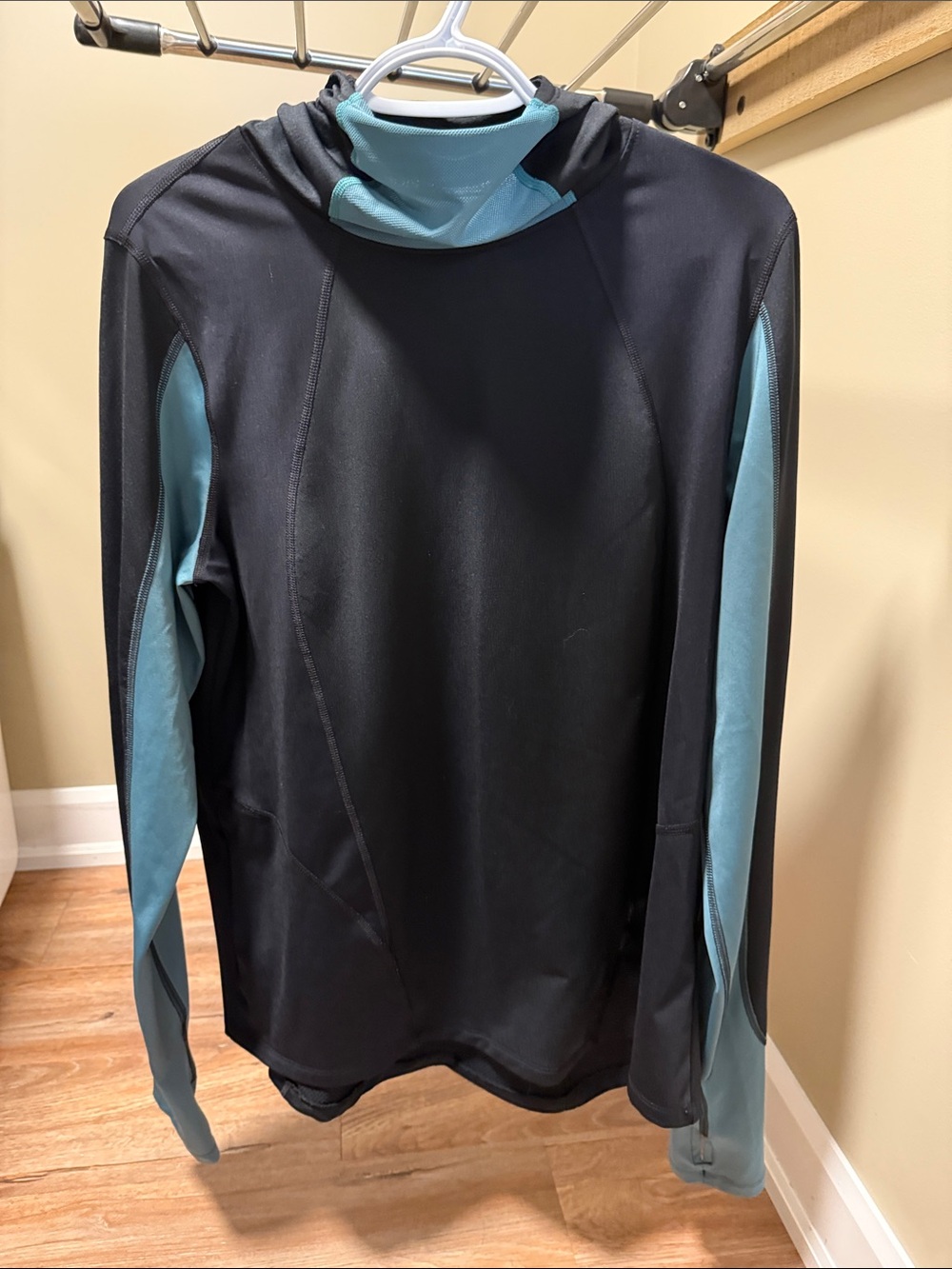 Under Armour Black Hoodie with Teal Accents